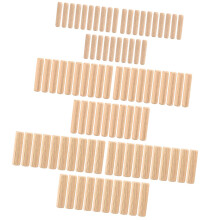 90Pcs Wooden Dowel Pins Assortment Assorted Fluted Pegs for Cabinet Sp
