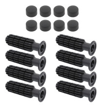 8 Pieces Table Football Handles Rod Table Football with End Plug Compo