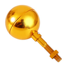 Ball Flag Pole Topper Part Replacement Metal for Square Parks Festive