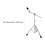 Cymbal Stand Adjustable Height Quick Grip Stable Portable Double Brace 2