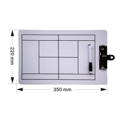 Tennis Coaching Boards Reusable Teaching Assistant Coaches Marker Whit 1