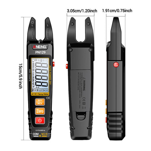 Digital Clamp Meter Tester PN129 Ammeter DC Volt Current Multimeter fo 1