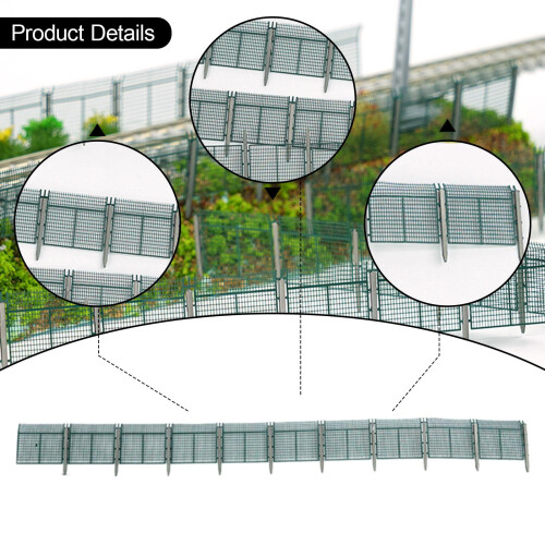 Model Railway Scenery Fence N Scale for Model Roadside Architectural D 2