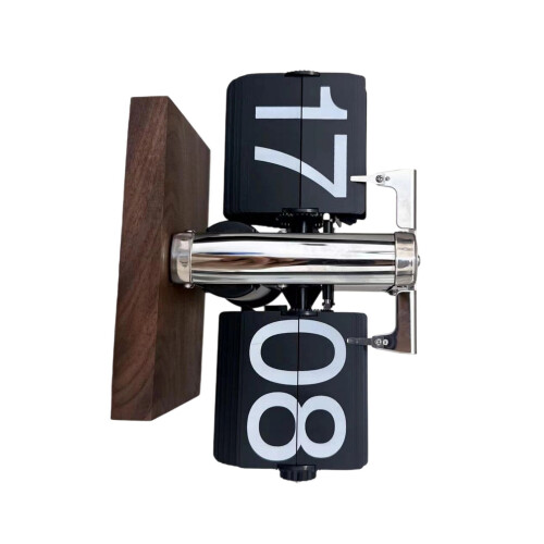 Automatic Flip Clock 24 Hour Quartz Movement Large Clear-SSB
