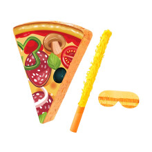 Pizza Piñata Blindfold Gifts Accessory for Kids Music Birthday Bridal