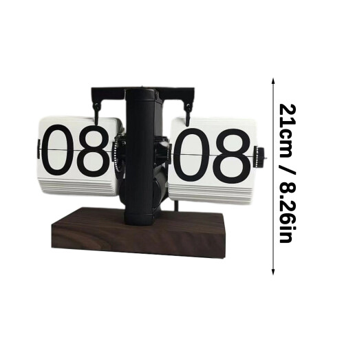 Automatic Flip Clock 24 Hour Quartz Movement Large Clear-SSB 2