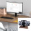 Noiseless Wooden Automatic Flip Clock Large-All black model 4