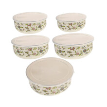 5 Pieces Mixing Bowl Set Versatile Use Food Storage Container for Baki