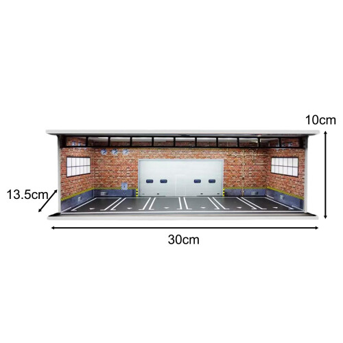 1:64 Parking Lot Display Case Diecast Car Display for Action Figures D 1