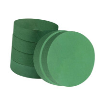 6Pcs Round Floral Foam Blocks Green Plant Foam for Birthday Decoration