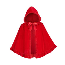 Halloween Hooded Cape Cute Robe for Stage Performance Dressing up Masq