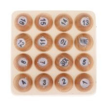 Wooden Tally Ball Set Pool Dice for Lottery Other Number Games Enterta