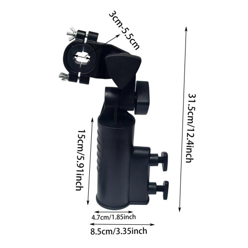 Golf Push Cart Umbrella Holder Quick Set up Attachment for Mobility Sc 1