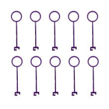 10Pcs Clay Target Holders Clay Pigeon Hooks for Teens Beginner Childre