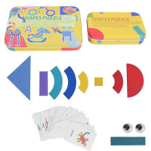 (As show, One size) Geometric Puzzle Board Children Wooden Toys Kid Cognitive Color Learning Children ToyPuzzle Toy