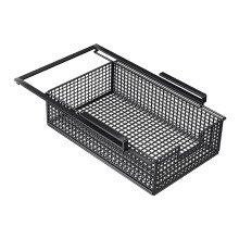 Hanging Pullout Drawer Basket Under Desk Organizer for Pantry Office