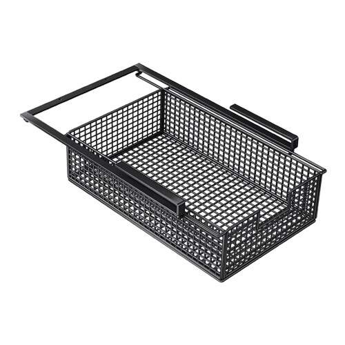 Hanging Pullout Drawer Basket Under Desk Organizer for Pantry Office