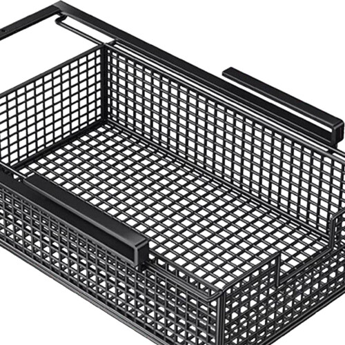 Hanging Pullout Drawer Basket Under Desk Organizer for Pantry Office 2