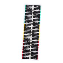 Weight Stack Labels 11-220lbs/5-100kg Number Stickers for Gym Sporting