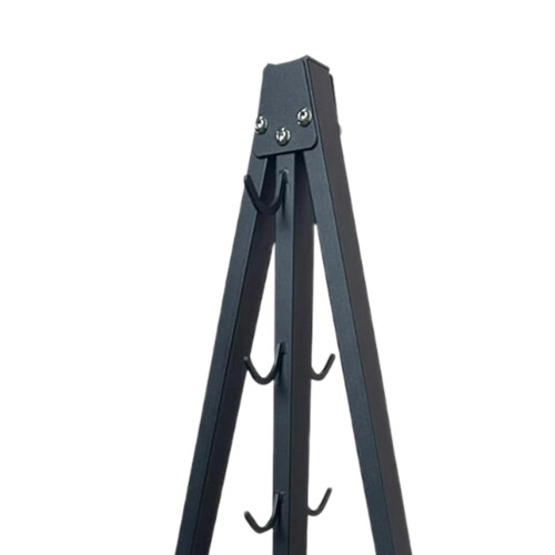 Pull Down Bar Storage Rack Iron Triangle Stand Accessory for Indoor Ex 2