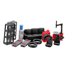 12Pcs Mini Simulated Auto Repair Tool Set for 1/64 Miniature Dioramas