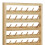 Thread Rack Wall Hanging for Jewelry Hanging Braid Knitting Spools of 3