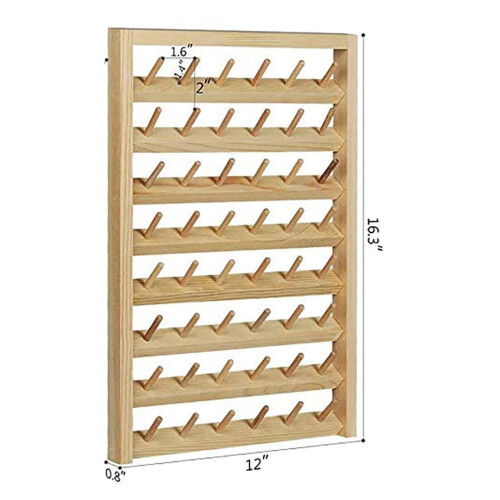 Thread Rack Wall Hanging for Jewelry Hanging Braid Knitting Spools of 1