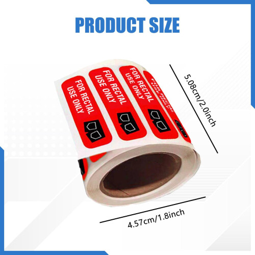 500 for Rectal Use Only Stickers Waterproof Permanent Adhesion Joke St 1