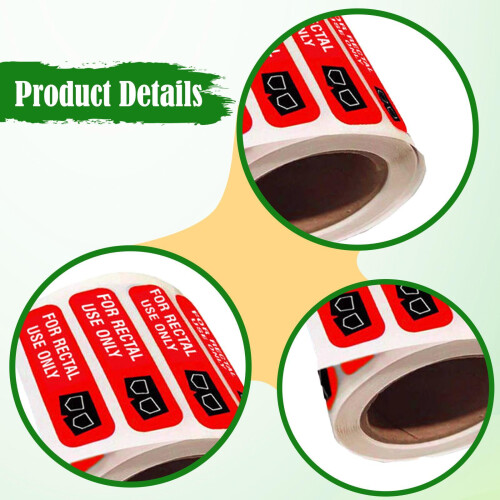 500 for Rectal Use Only Stickers Waterproof Permanent Adhesion Joke St 2