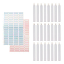 24 Pieces Empty Aluminum Paint Tubes Set for Acrylics, Gouaches, Water