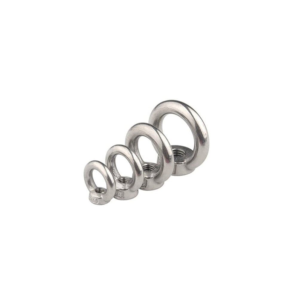 1-5Pcs M3 M4 M5 M6 M8 M10 M12 Eye Bolt Nut 304 Stainless Steel Marine Lifting Eye Screws 9412369516046
