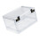 Lockable Storage Bin Containers Organiser Lock Box for Office Garage C 1