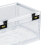 Lockable Storage Bin Containers Organiser Lock Box for Office Garage C 3