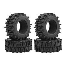 4x 1.3 inch Crawler Tires with Foam Insert Parts Accessories for SCX24