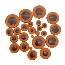 25x Saxophone Leather Pads Sax Leather Pads for Sax Accessory Alto Sax