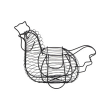 Metal Chicken Egg Basket Wire Fruit Egg Basket for Dining Table Home K