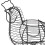 Metal Chicken Egg Basket Wire Fruit Egg Basket for Dining Table Home K 3