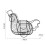 Metal Chicken Egg Basket Wire Fruit Egg Basket for Dining Table Home K 2