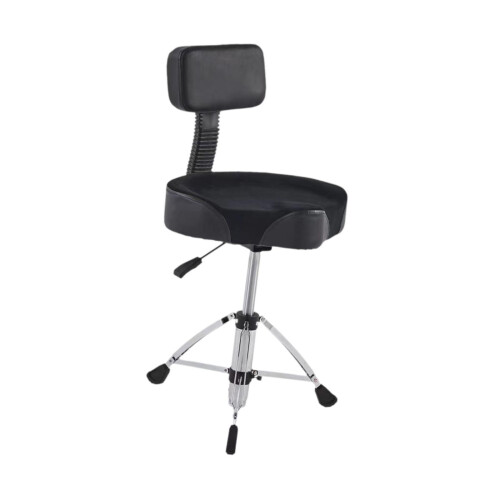 Drum Throne with Backrest Portable Saddle Drum Seat for Adults Drummer