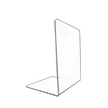 Acrylic Book Ends Bookshelf Decor Decoration Clear Bookends for Home L