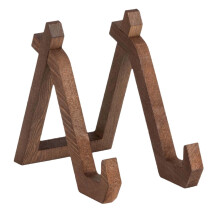 Wooden Plate Holder Picture Frame Photo Stand for Countertop Desk Home