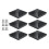6Pcs Pyramid Post Caps Covers for 4x4 Deck Garden Decking Fence Post T 1
