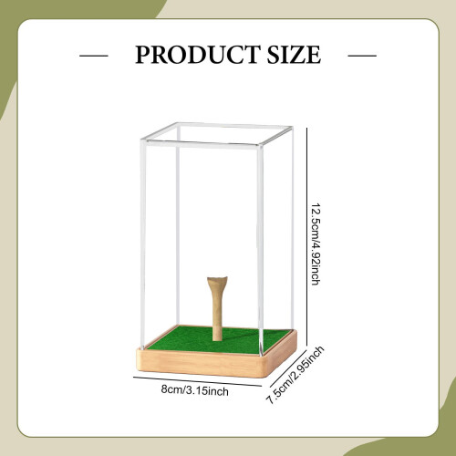 Golf Ball Display Case Holder Golf Protection Cover for Single Ball Ea 1