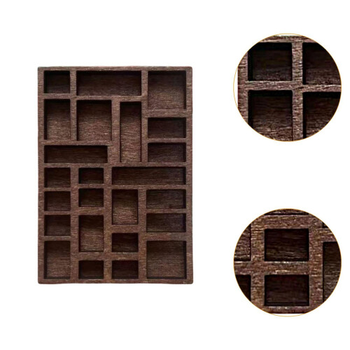 Miniature Trinket Shelf Multi Compartments Display Shelf Mini Jewelry 2