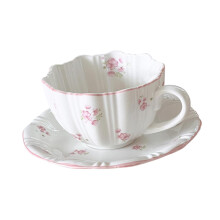 Tea Cup and Saucer Set Versatile Coffee Mug for Home Housewarming Part