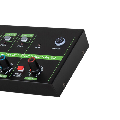 Mini Audio Mixer Stereo Audio Interfacer for Bars Streaming Recording 2