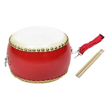 Wooden Drum Set with Strap Rhythm Hand Drum for Toddlers Children Boys