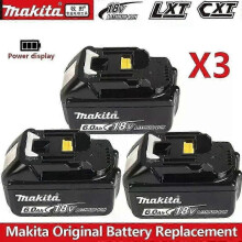 (6.0Ah 3pcs) 100% Makita 6ah Makita 18v Battery Bl1830b Bl1850b Bl1850 Bl1840 Bl1860 Bl1815 Replacement Lithium Battery-fj