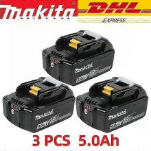 (5.0Ah 3pcs) 100% Makita 6ah Makita 18v Battery Bl1830b Bl1850b Bl1850 Bl1840 Bl1860 Bl1815 Replacement Lithium Battery-fj