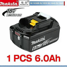 (6.0Ah 1pcs) 100% Makita 6ah Makita 18v Battery Bl1830b Bl1850b Bl1850 Bl1840 Bl1860 Bl1815 Replacement Lithium Battery-fj